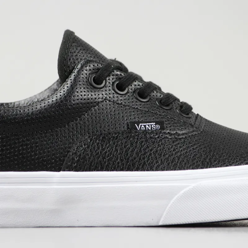 Vans Era Perf Leather Shoes Black-2