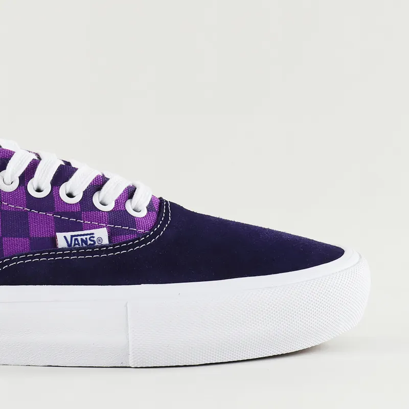 Vans x Baker Era Pro Kader Shoes Purple Checkerboard-2