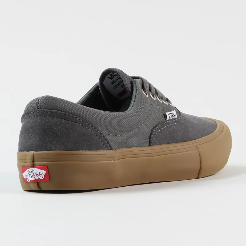 Vans Skateboarding Mens Era Pro Core Trainer Shoes Pewter Gum