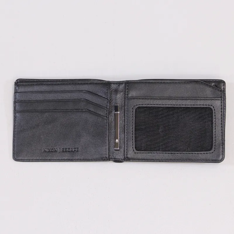 Nixon Escape Bi Fold Clip Wallet All Black-2