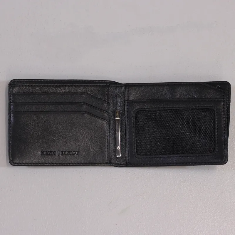 Nixon Escape Bi Fold Clip Perforated Wallet Black-2
