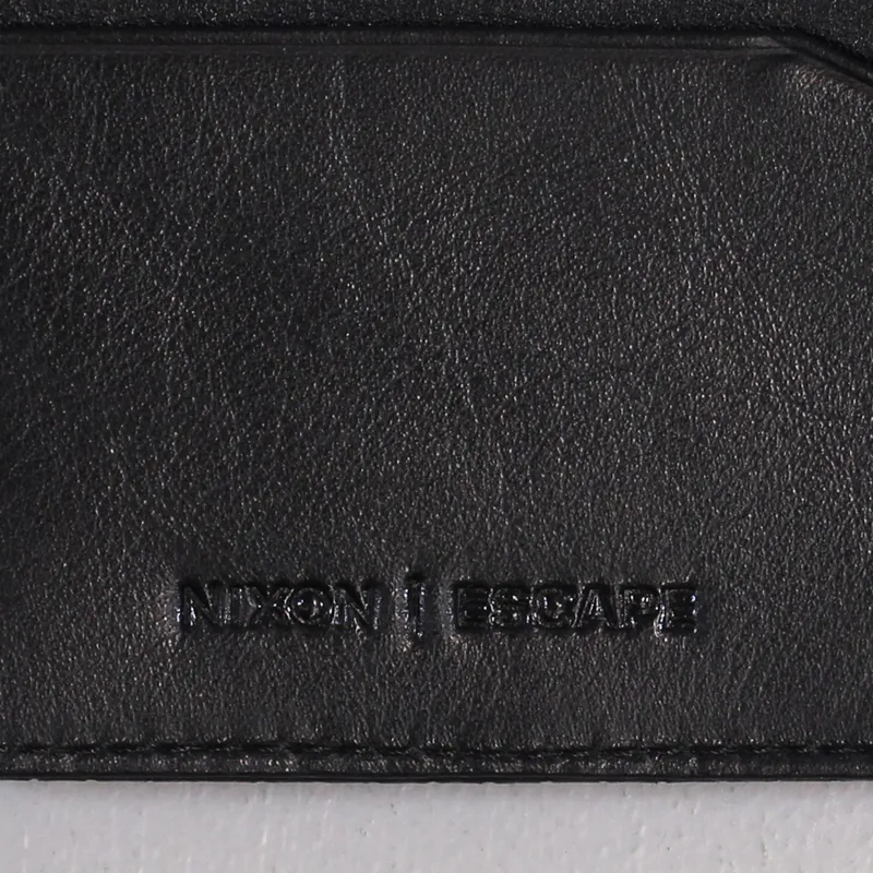 Nixon Escape Bi Fold Clip Perforated Wallet Black-3
