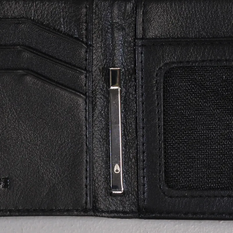 Nixon Escape Bi Fold Clip Perforated Wallet Black-4