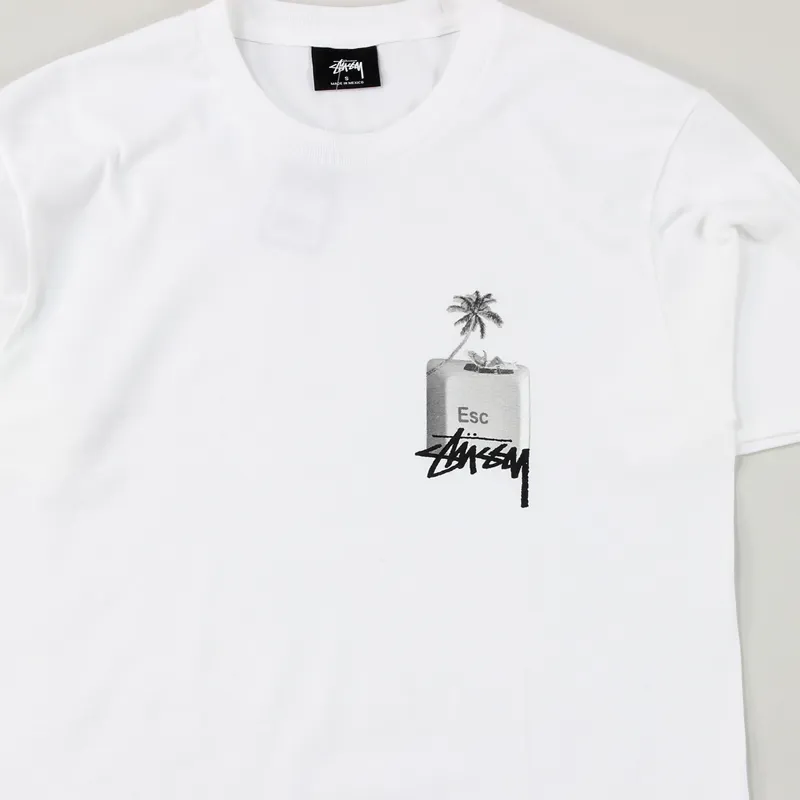 Stussy ESC T Shirt White-1