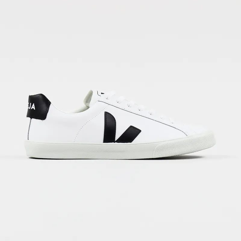Veja Esplar Leather Shoes Extra White Black-1