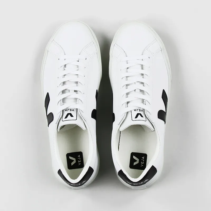 Veja Esplar Leather Shoes Extra White Black-6