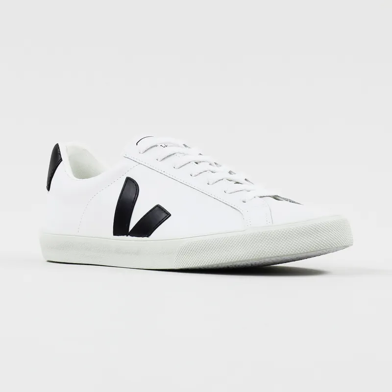 Veja Esplar Leather Shoes Extra White Black-4