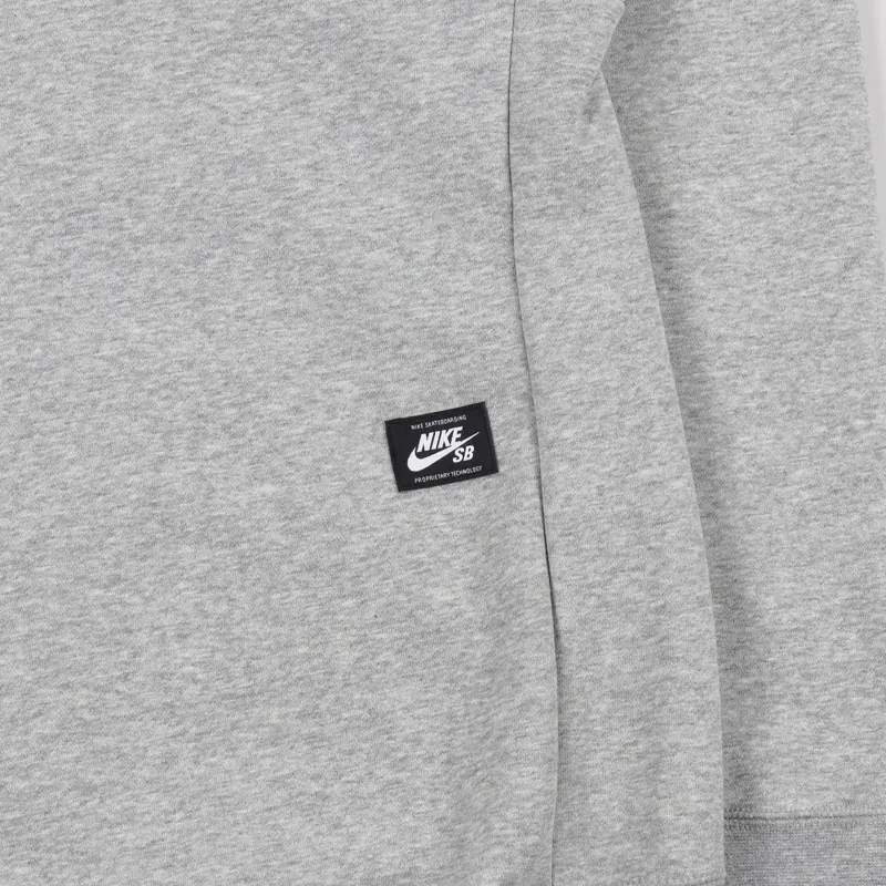 Nike SB Icon Full Zip Hoodie Dark Grey Heather-3