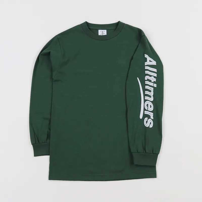 Alltimers Estate Puffy Long Sleeve T Shirt Forest Green-1