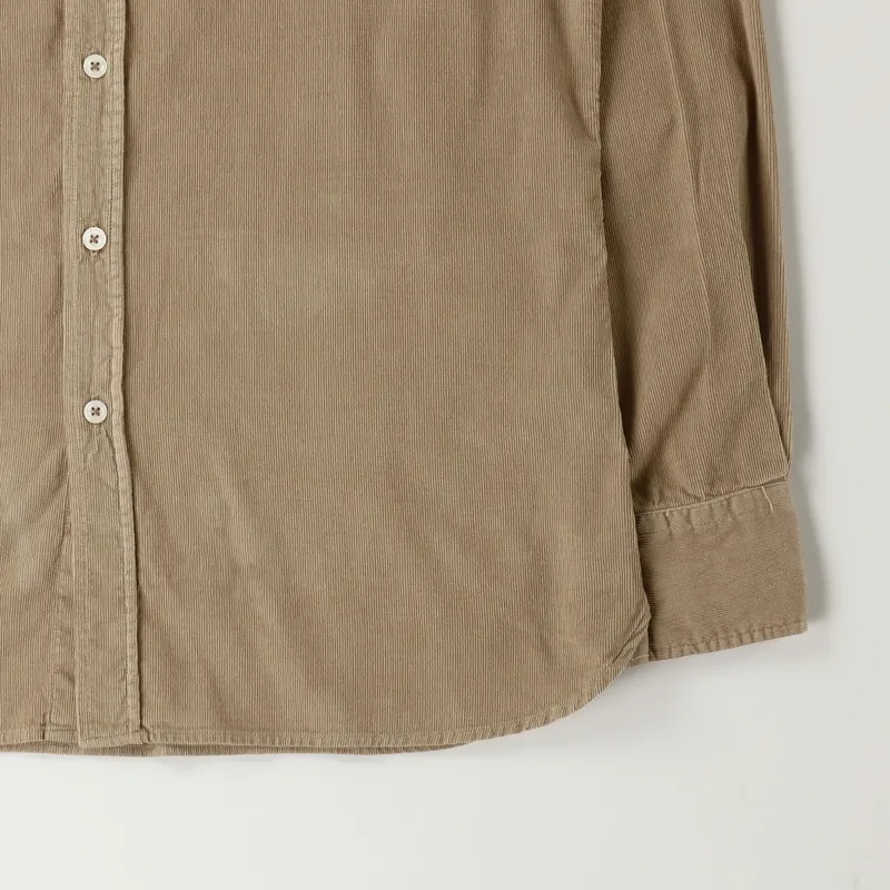 Universal Works Everyday Super Fine Cord Shirt Sand-2