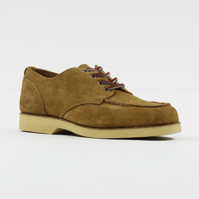 Sebago Campsides Mens Fairheaven Suede Moc Shoes Cuoio Brown Red