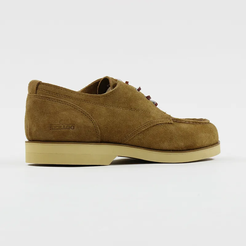 Sebago Campsides Fairheaven Suede Shoes Cuoio Red-5