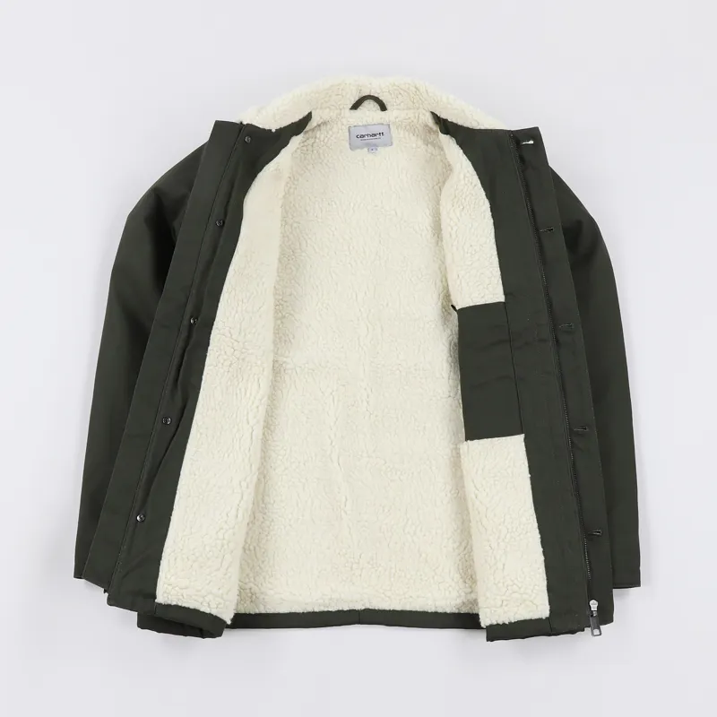 Carhartt WIP Mens Fairmount Sherpa Coat Jacket Cypress Green