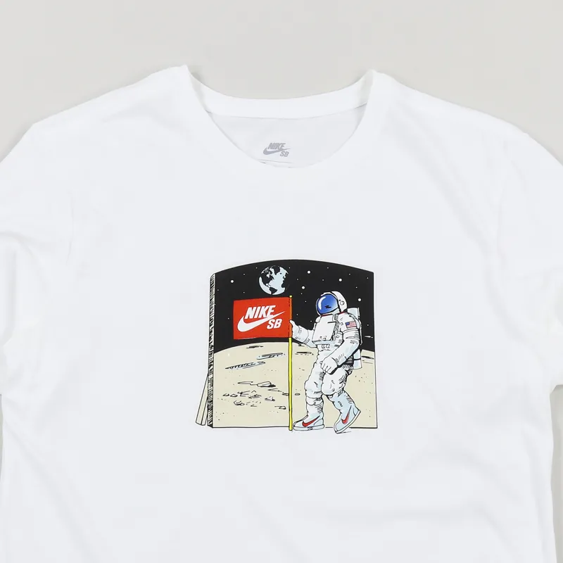 Nike SB Fake Landing T Shirt White
