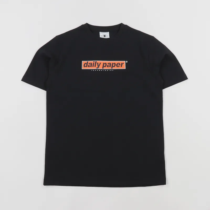 Daily Paper Mens Short Sleeve Farrouk Graphic T Shirt Black