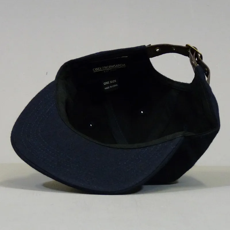 Obey Fielders Cap - Peacoat Blue-5