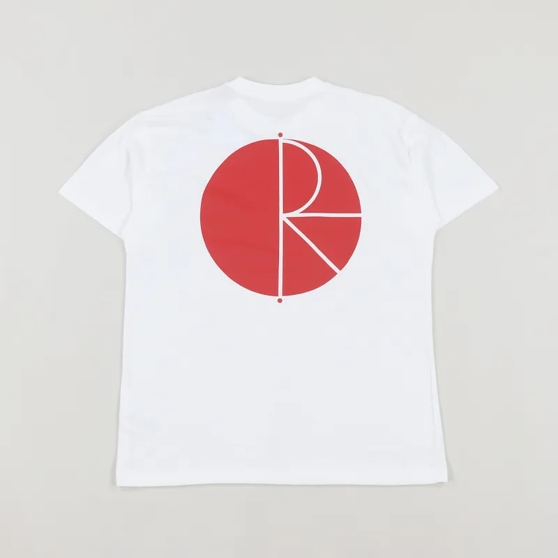 Polar Skate Co. Fill Logo T Shirt White Red
