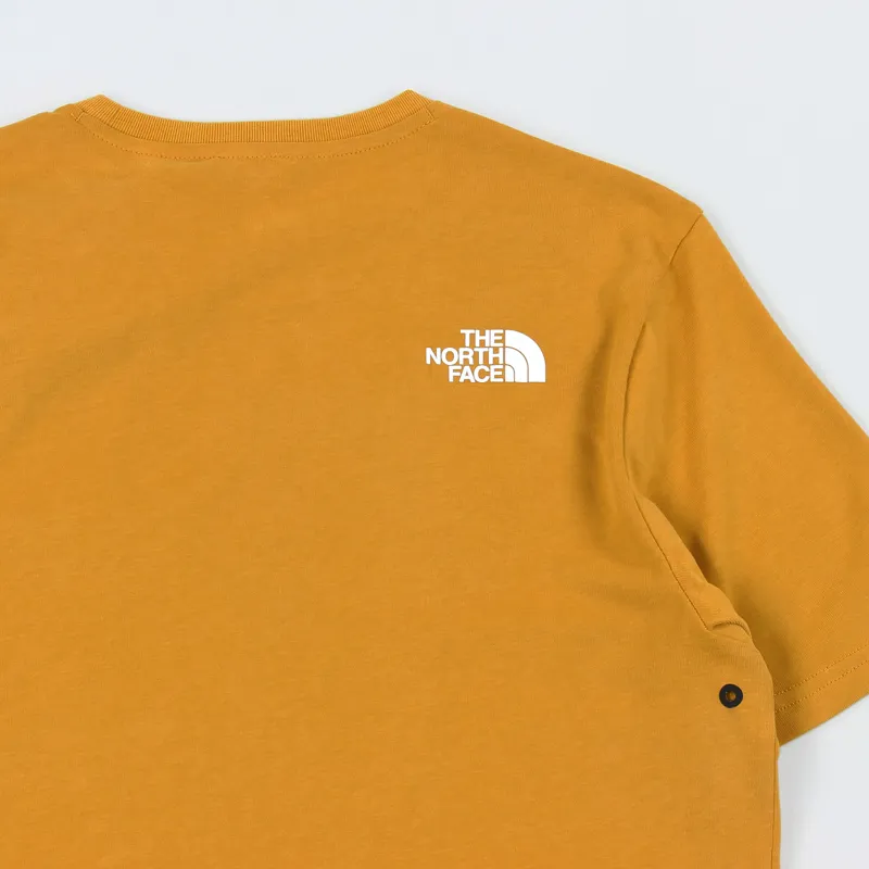 The North Face Black Label Fine 2 T Shirt Citrine Yellow-4