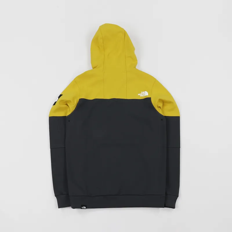 The North Face Fine Box Hoodie Asphalt Grey Leopard Yellow-3