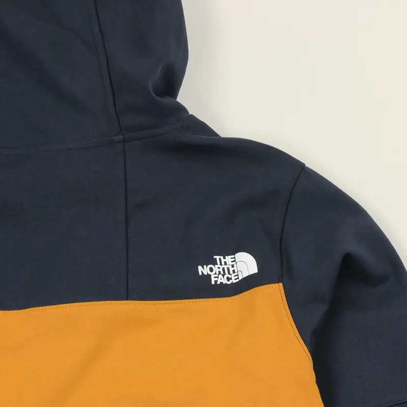 The North Face Fine Box Hoodie Citrine Yellow Urban Navy-4