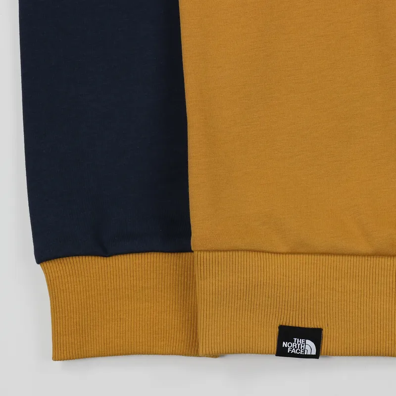 The North Face Fine Box Hoodie Citrine Yellow Urban Navy-5