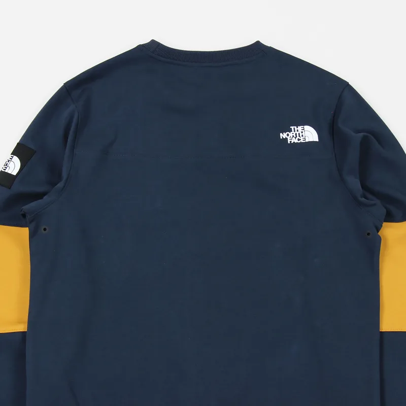 The North Face Black Label Fine Crew Light Sweater Urban Navy Yellow-4