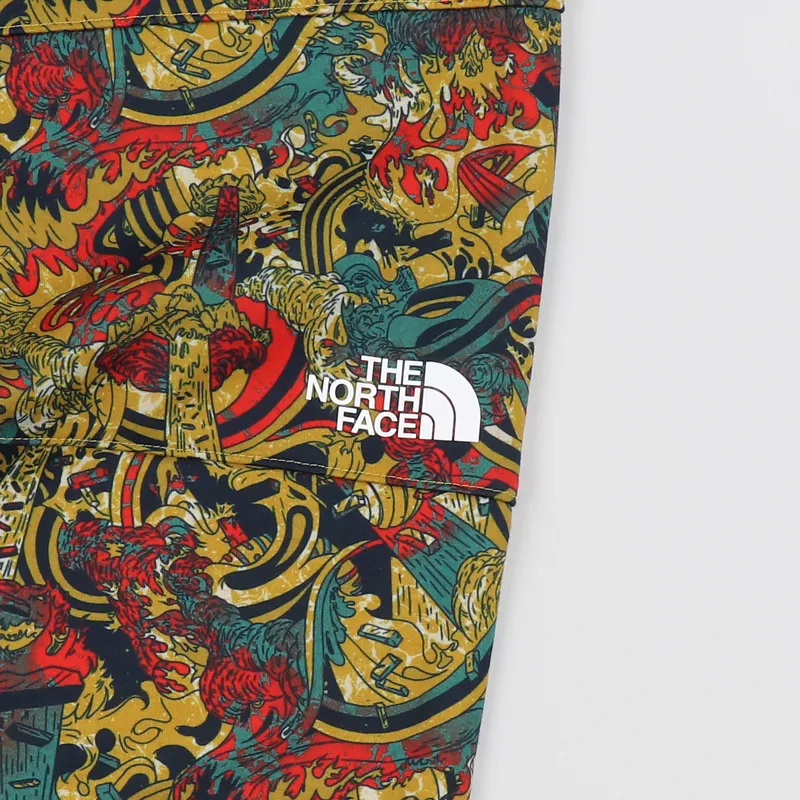 The North Face genesis print クルーネック The North Face Fine Crew Light Sweat Leopard Yellow Genesis Print