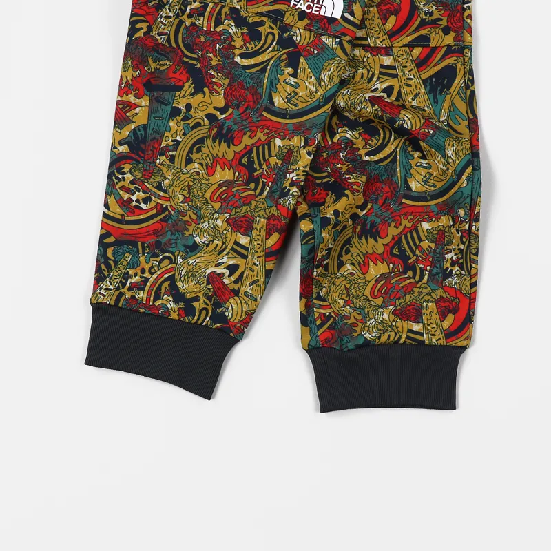 The North Face Mens Fine Pants Leopard Yellow Genesis Print
