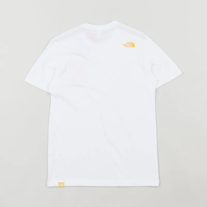 The North Face Black Label Fine T Shirt White Yellow-2