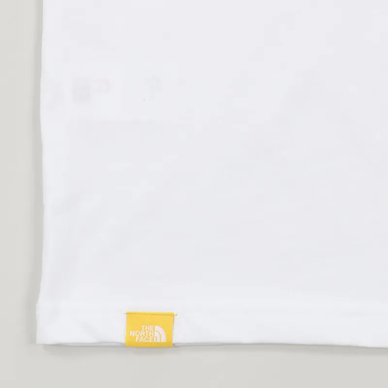 The North Face Black Label Fine T Shirt White Yellow-4