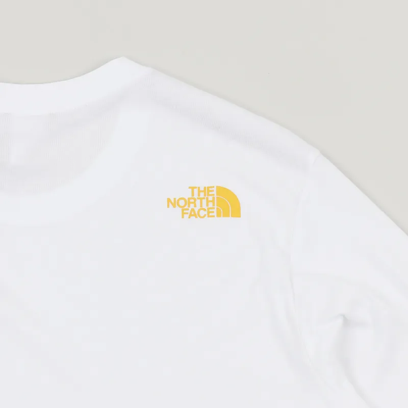 The North Face Black Label Fine T Shirt White Yellow-3