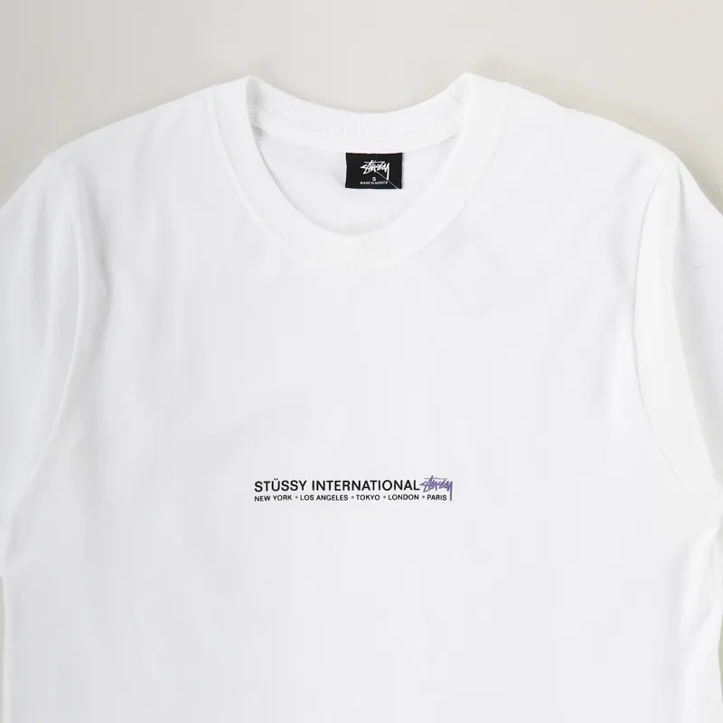 Stussy Fire Palm T Shirt White-2