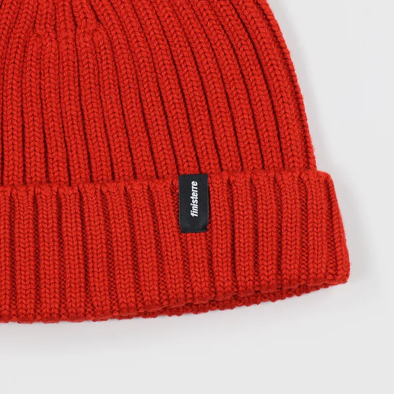 Finisterre Fisherman Merino Wool Beanie Rum-1