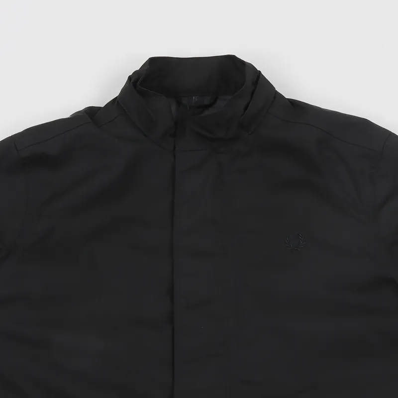 Fred Perry Fishtail Parka Jacket Black-2