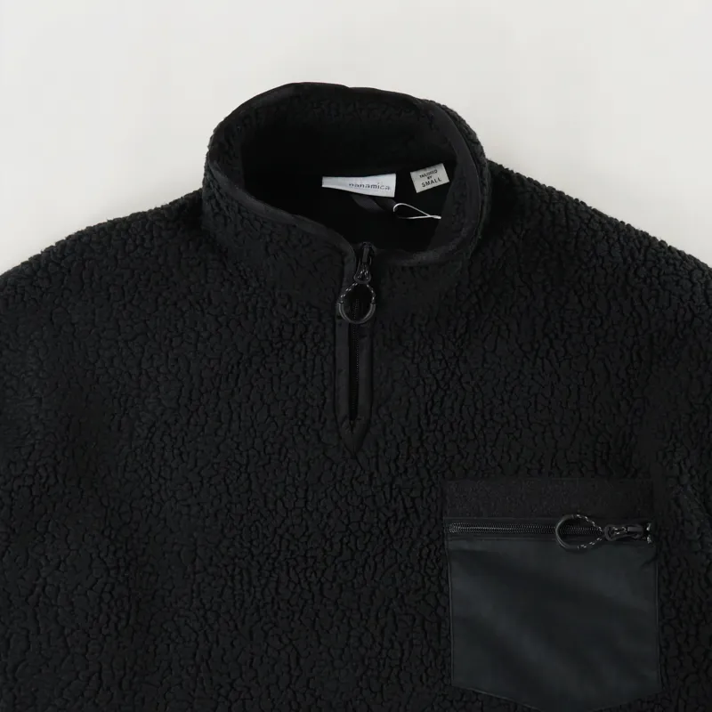 Nanamica Fleece Pullover Black-1