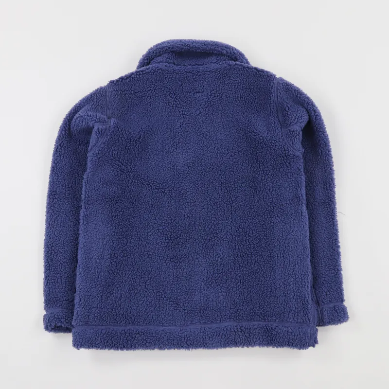 Albam Fleece Zip Through Indigo-4