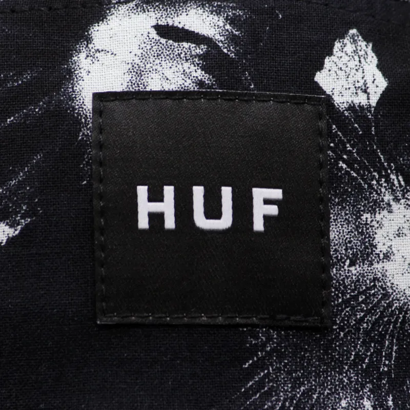 Huf Floral 5 Panel Volley Cap Black-2
