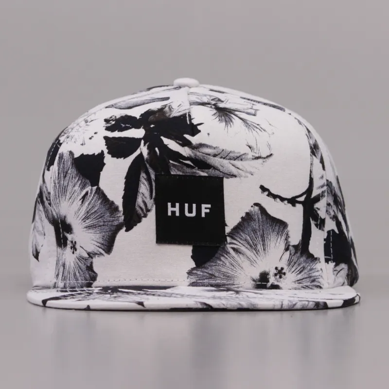 Huf Floral Box Logo Snapback White-1