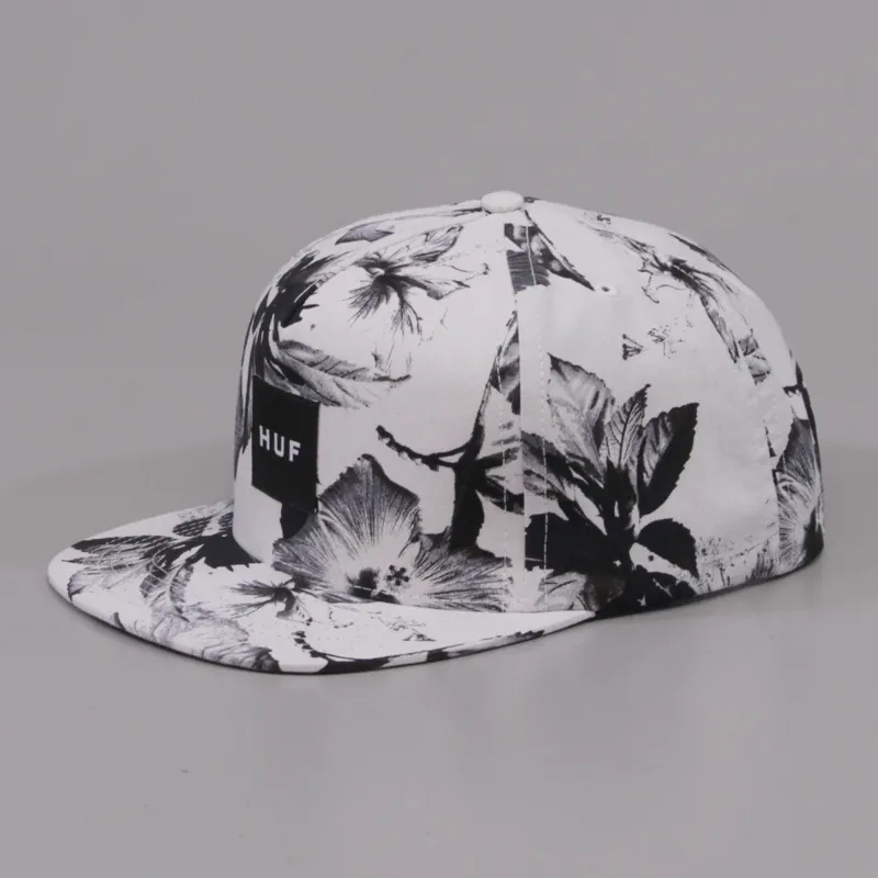 Huf Floral Box Logo Snapback White