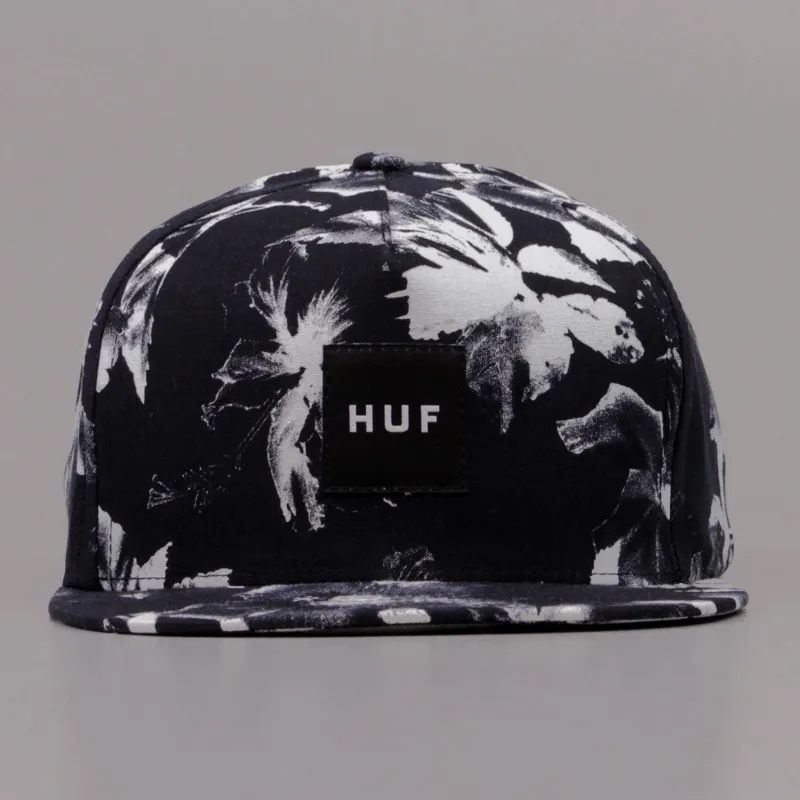 Huf Floral Box Logo Snapback Black-1