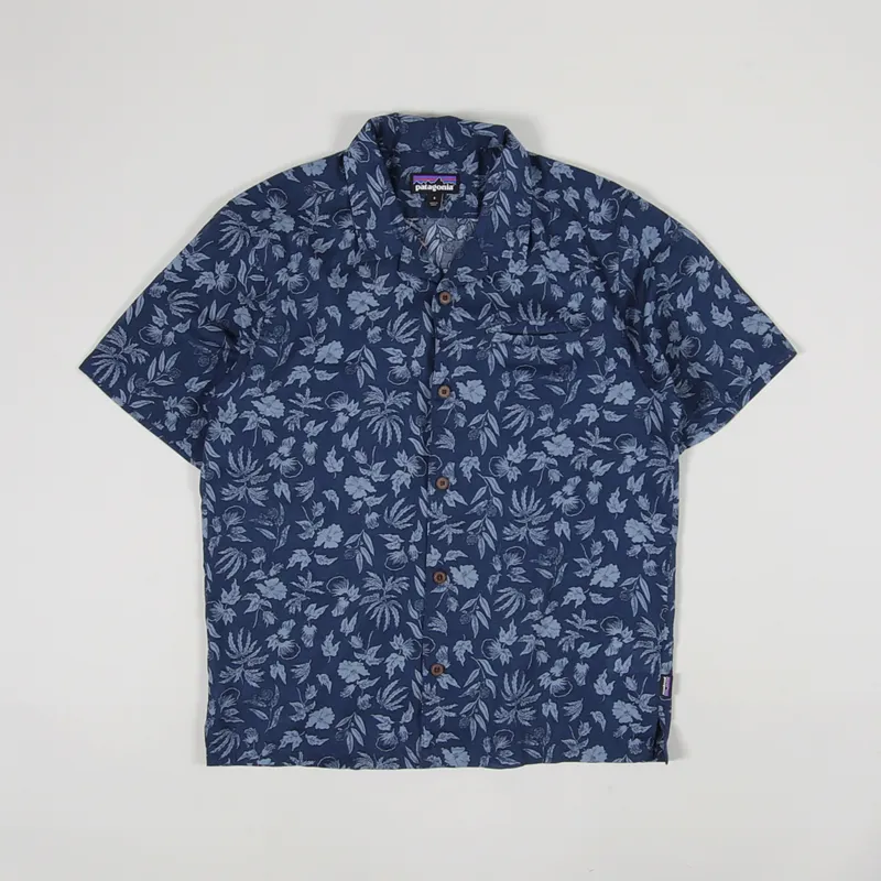 Patagonia Lightweight A/C Shirt Fiber Flora Stone Blue