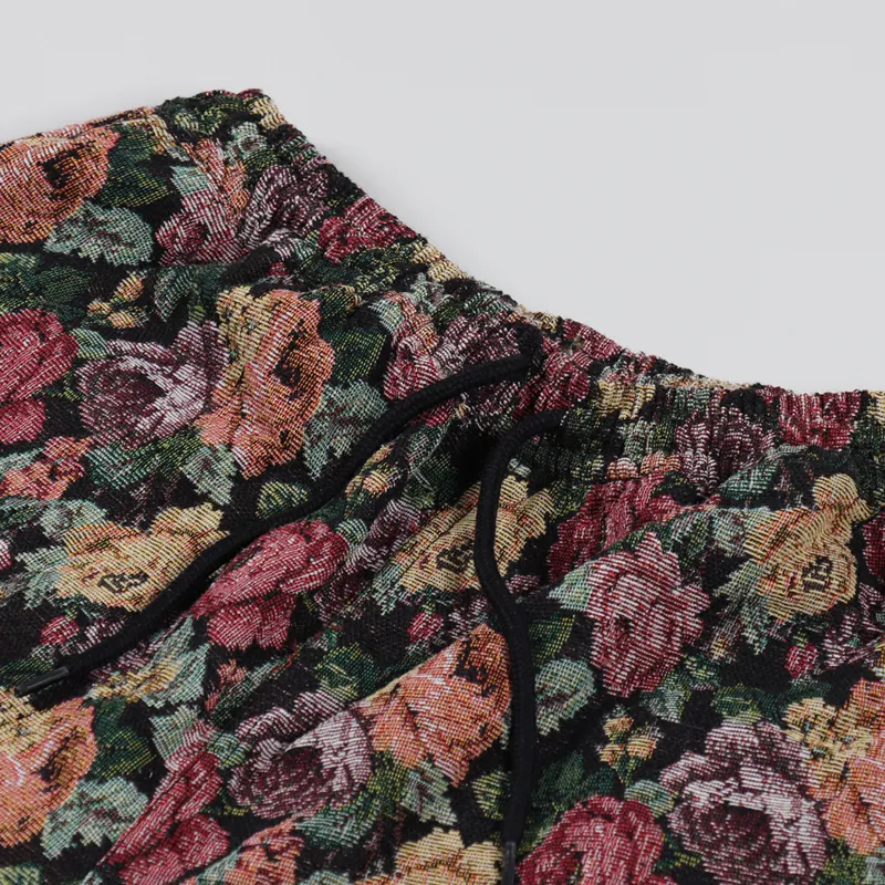 Pleasures Floral Woven Shorts Black-2