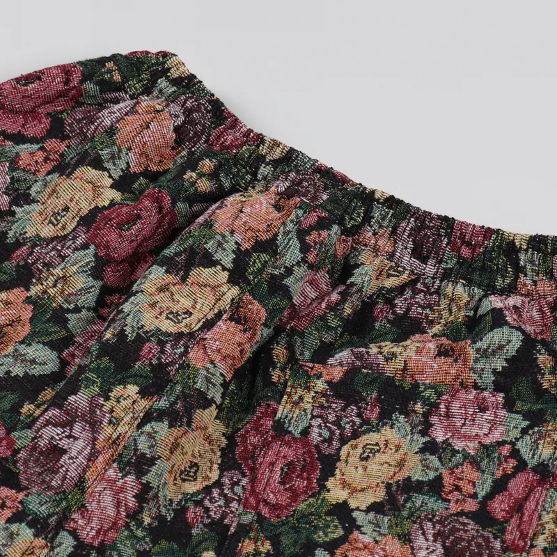 Pleasures Floral Woven Shorts Black-4