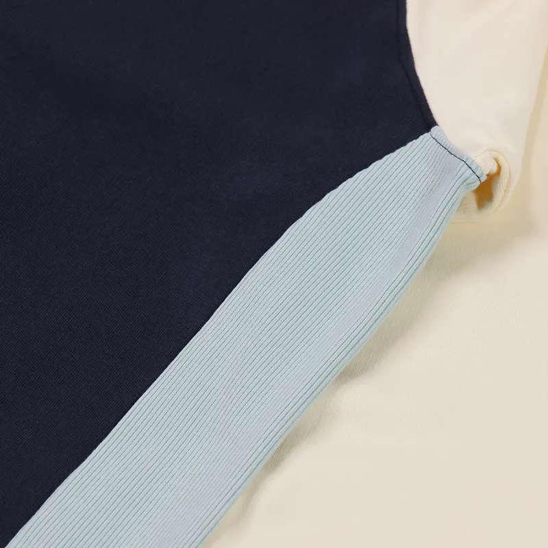 Foret Flora Sweatshirt Teal Midnight Blue Cream-3