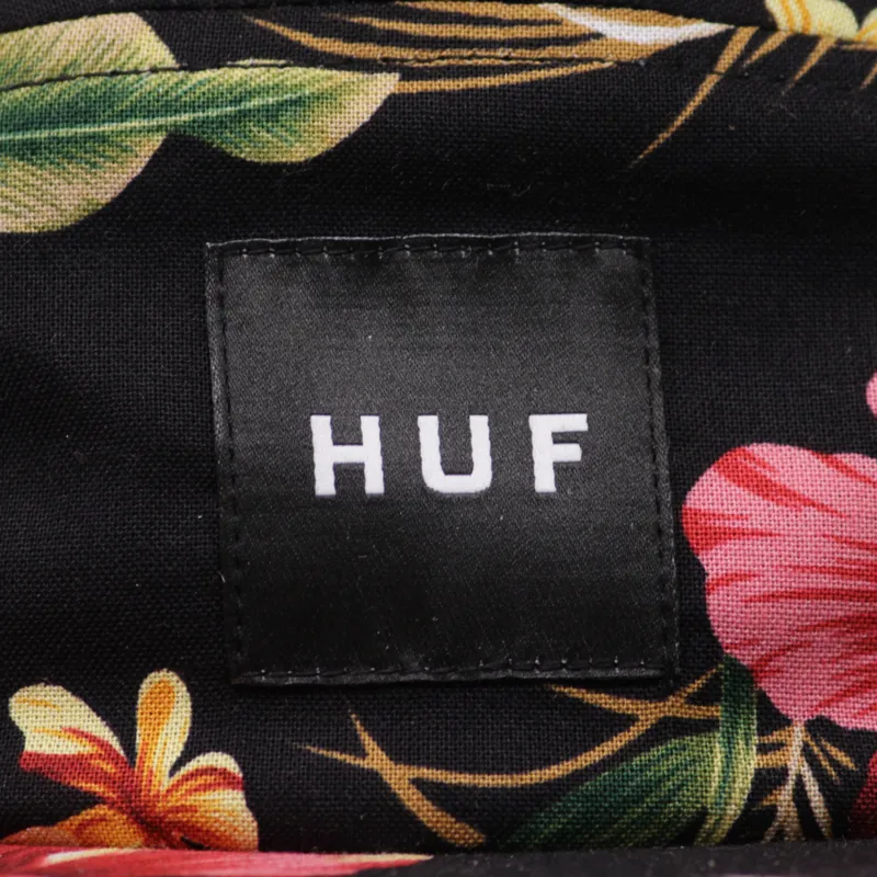 Huf Hawaiian Volly 5 Panel Cap - Black Blossom-2