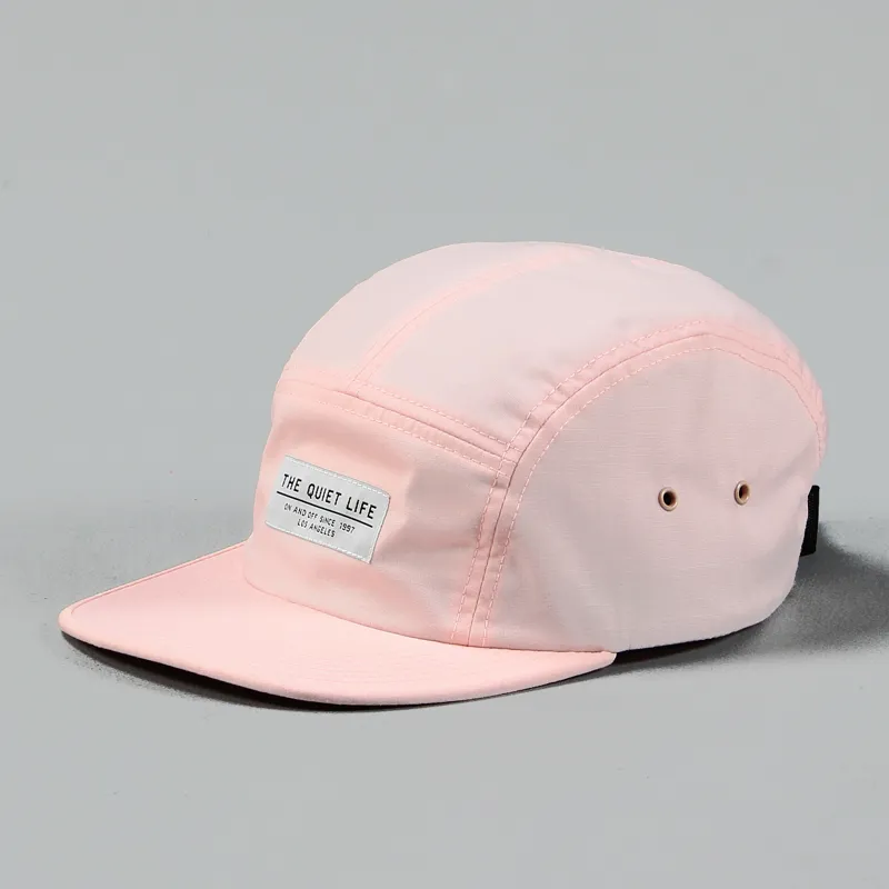 The Quiet Life Foundation Five Panel Cap Pink