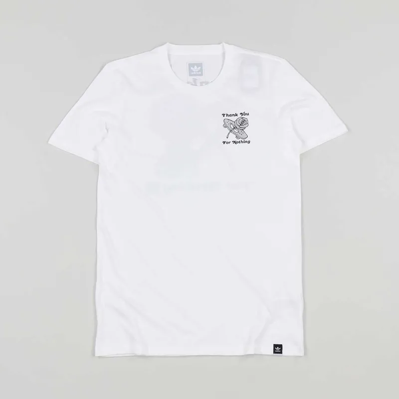 Adidas For Nothing T Shirt White Black-1