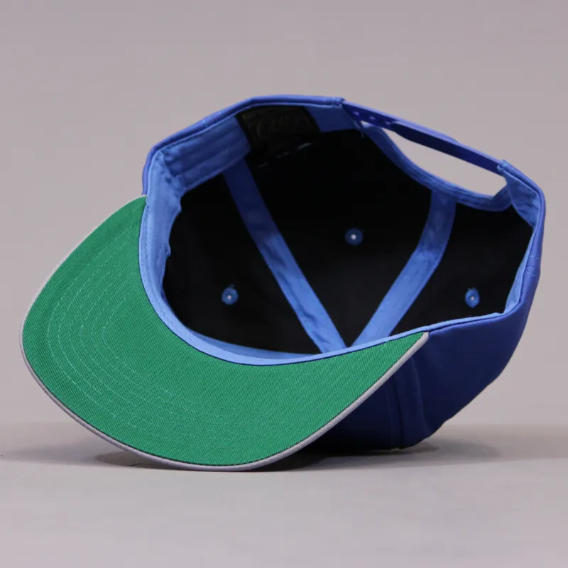 Obey Foul Line Snapback - Blue-4