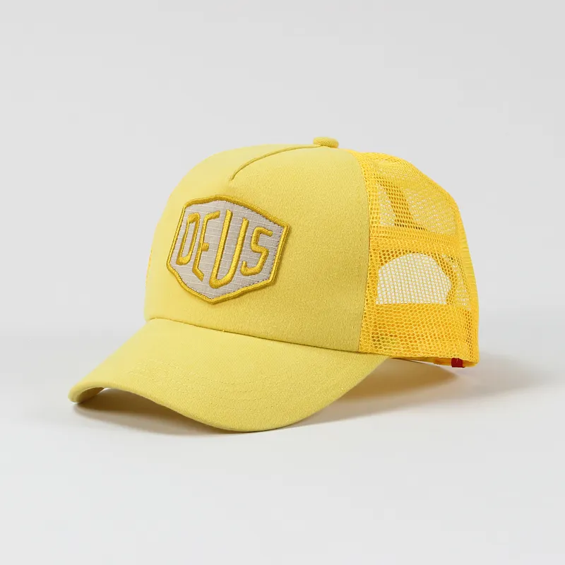 Deus Ex Machina Foxtrot Shield Trucker Yellow