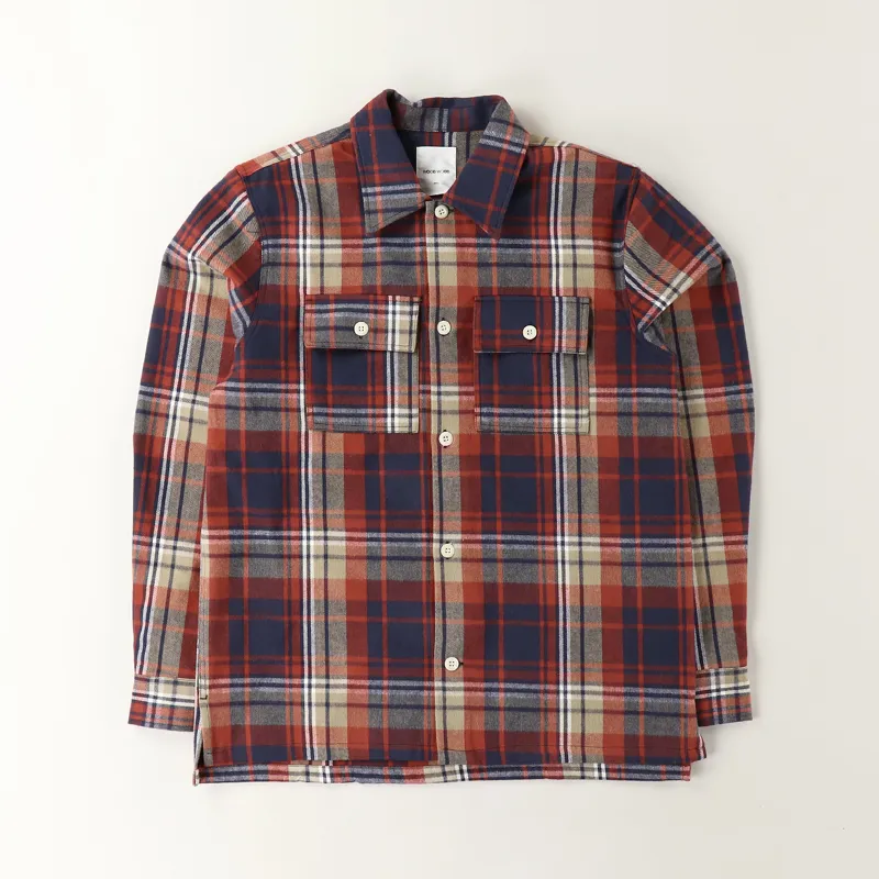 Wood Wood Franco Shirt Rust Check
